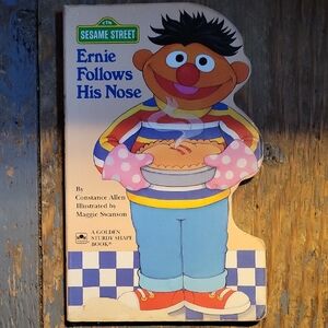 Sesame Street Ernie Character Book with Blue and Orange